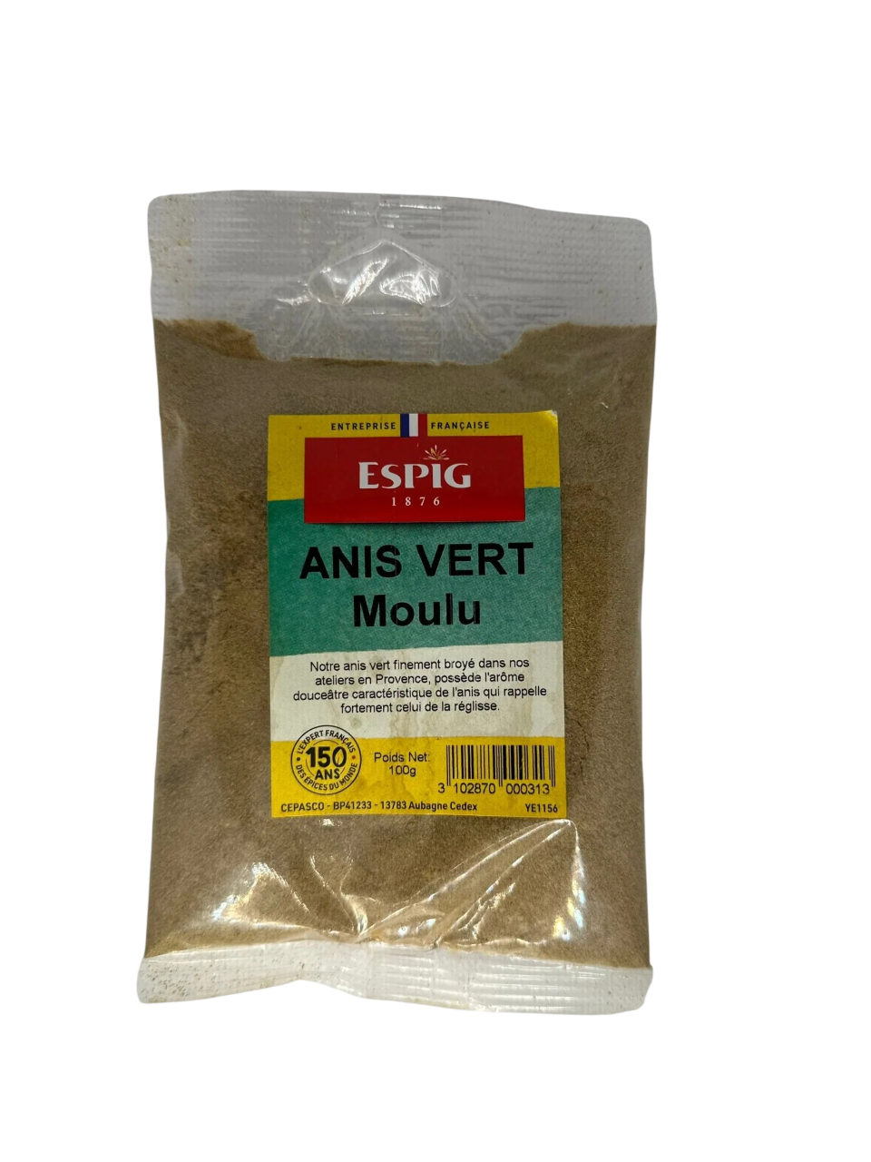 ANIS VERT MOULU ESPIG 100G