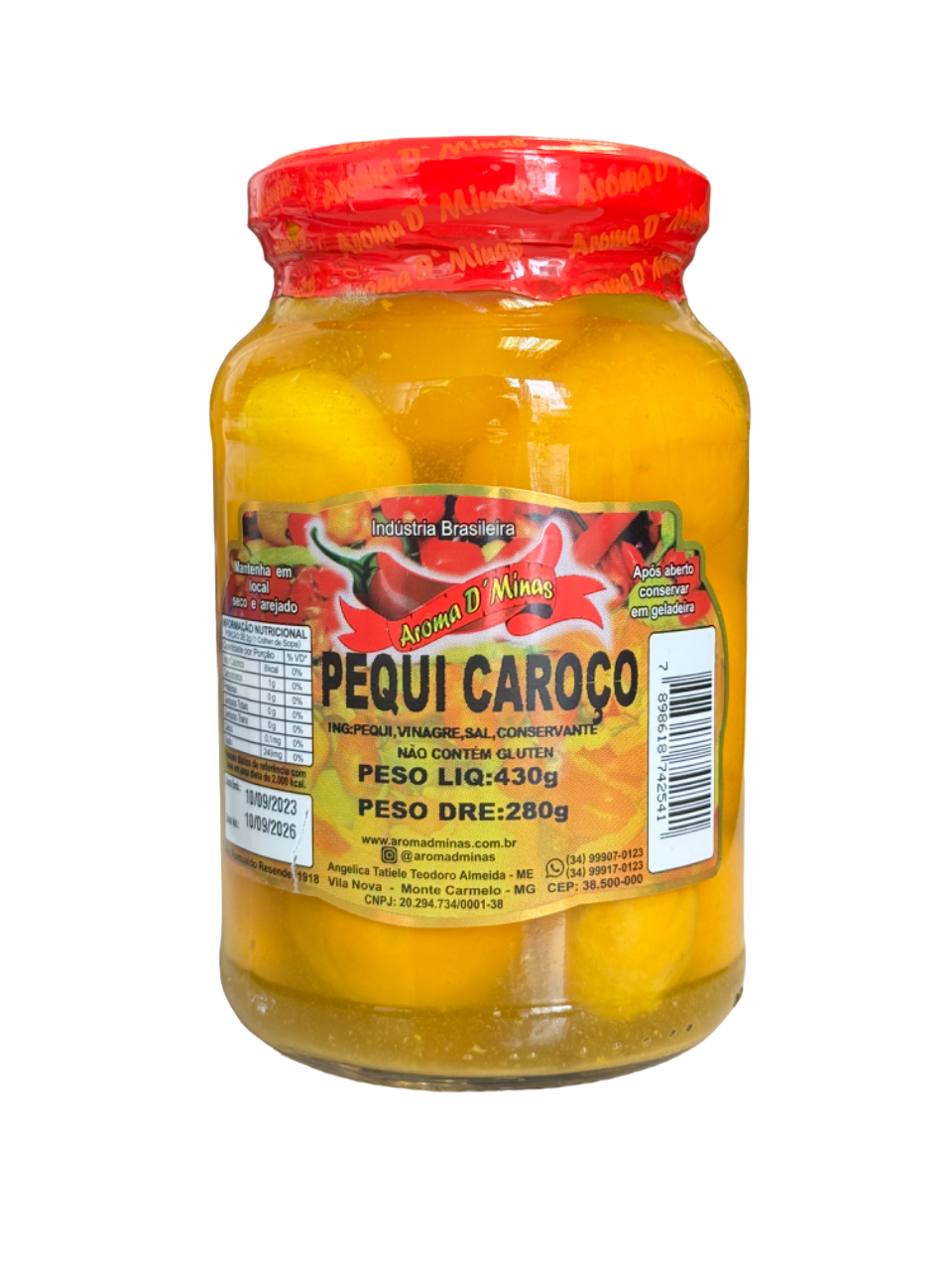 PEQUI COM CAROÇO EM CONSERVA AROMA MINAS 430G