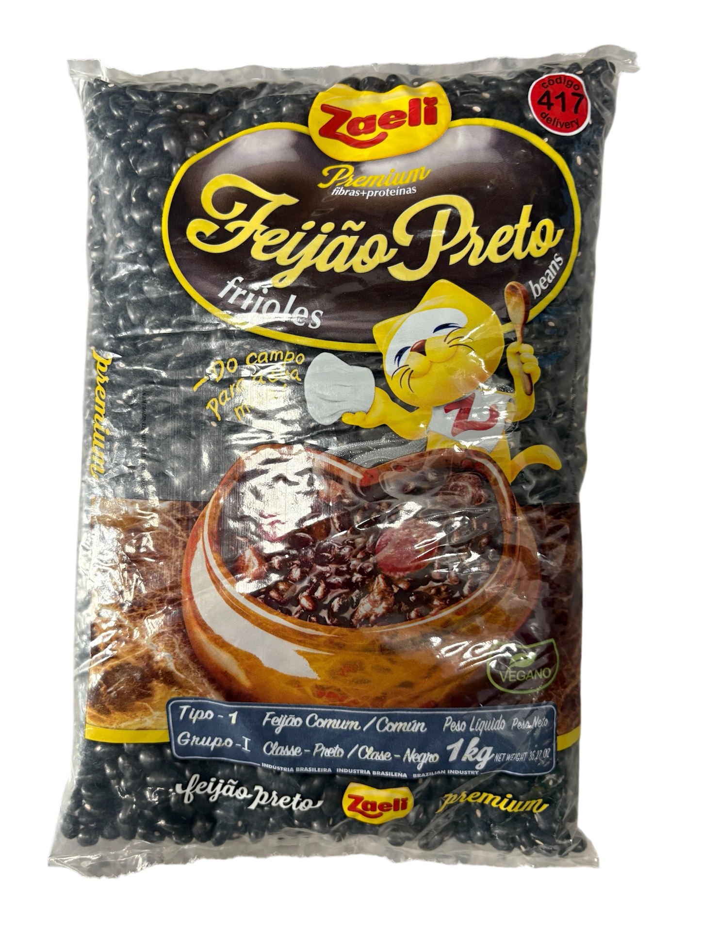 Feijão preto zaeli 1kg